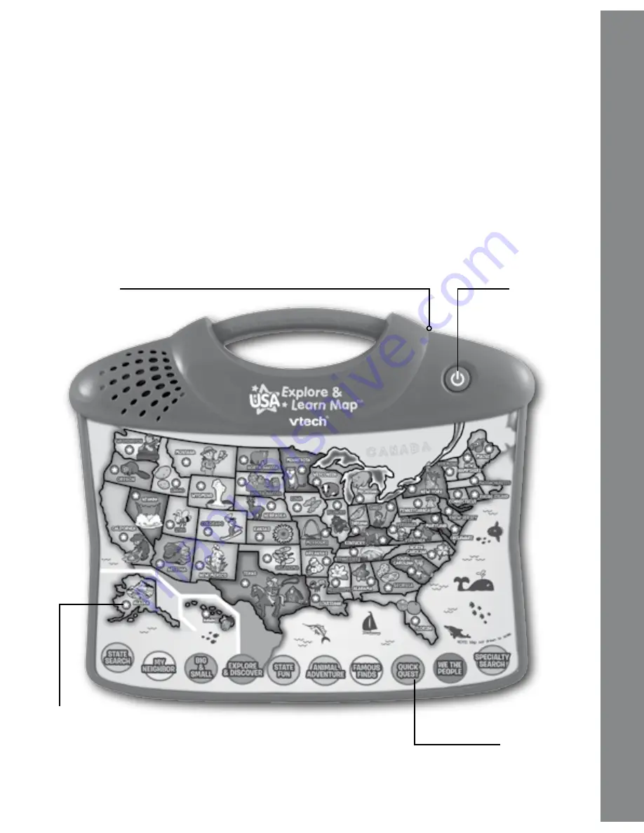 VTech USA Explore & Learn Map User Manual Download Page 3