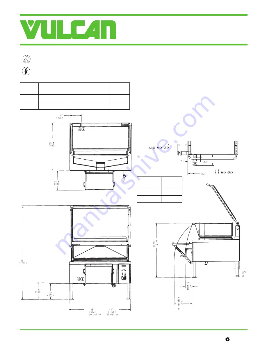 Vulcan-Hart VG30 Specifications Download Page 2