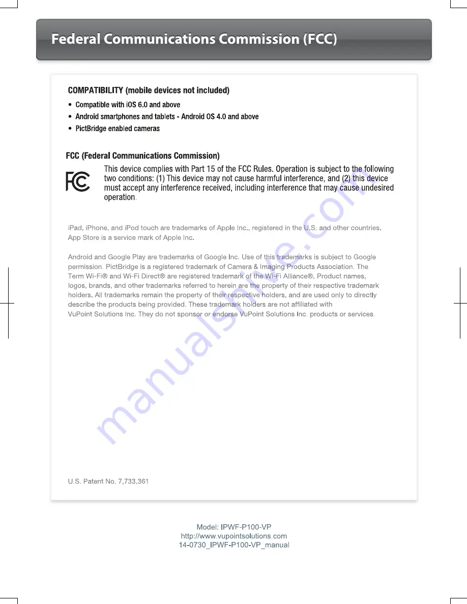 VuPoint IPWF-P100-VP User Manual Download Page 24