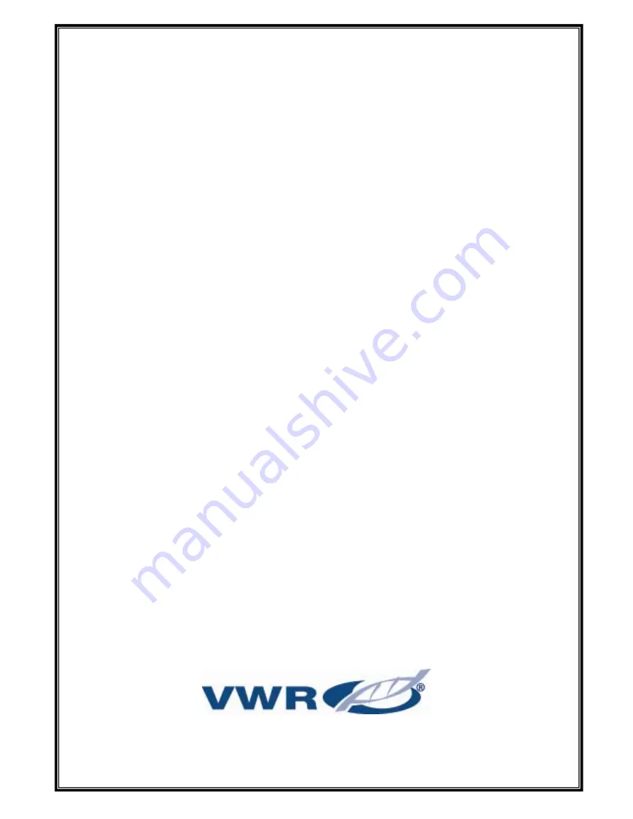 VWR International 250V Instruction Manual Download Page 93