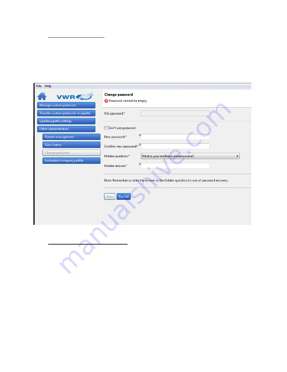 VWR International VWR 10 Instruction Manual Download Page 51