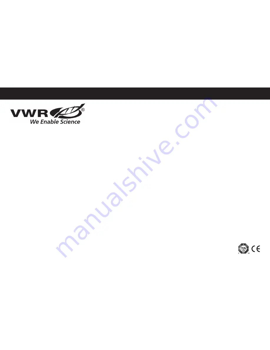 VWR 5000I Instruction Manual Download Page 100