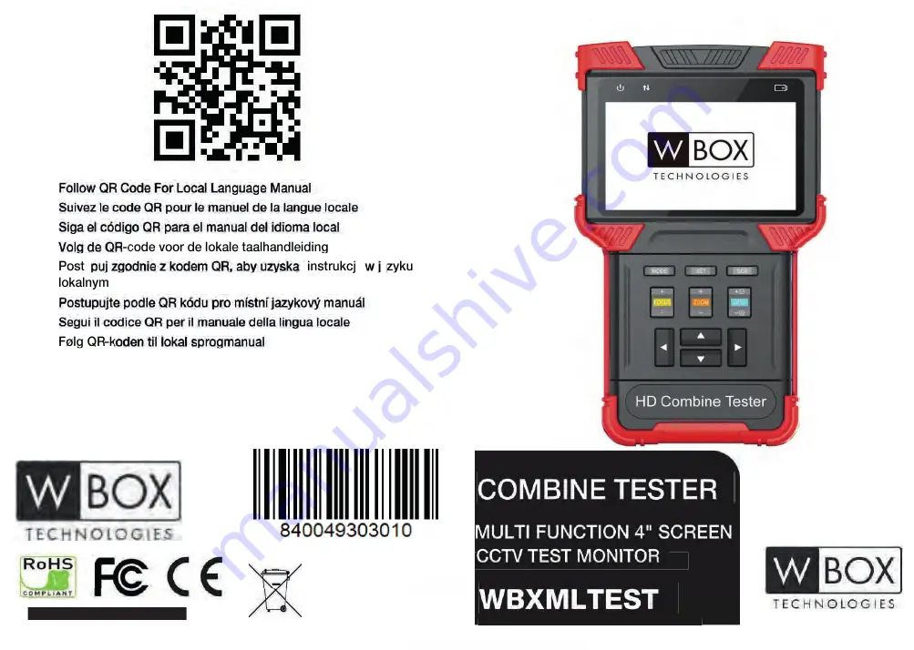 W Box WBXMLTEST Скачать руководство пользователя страница 188