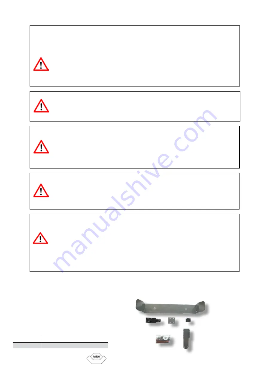 W+W TRI-KLAPP 115 Mounting Instruction Download Page 10