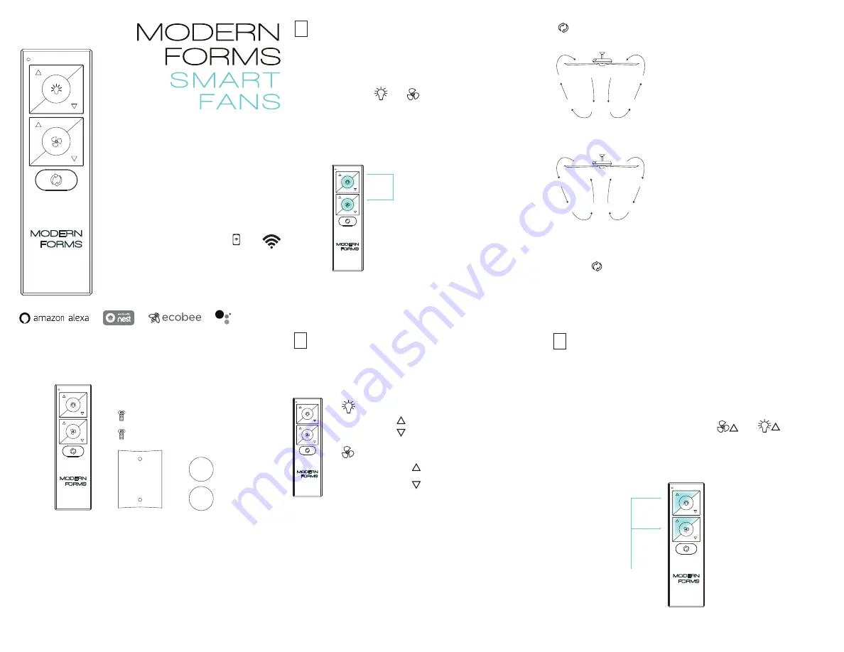 WAC Lighting Modern Forms F-RC-WT Скачать руководство пользователя страница 1