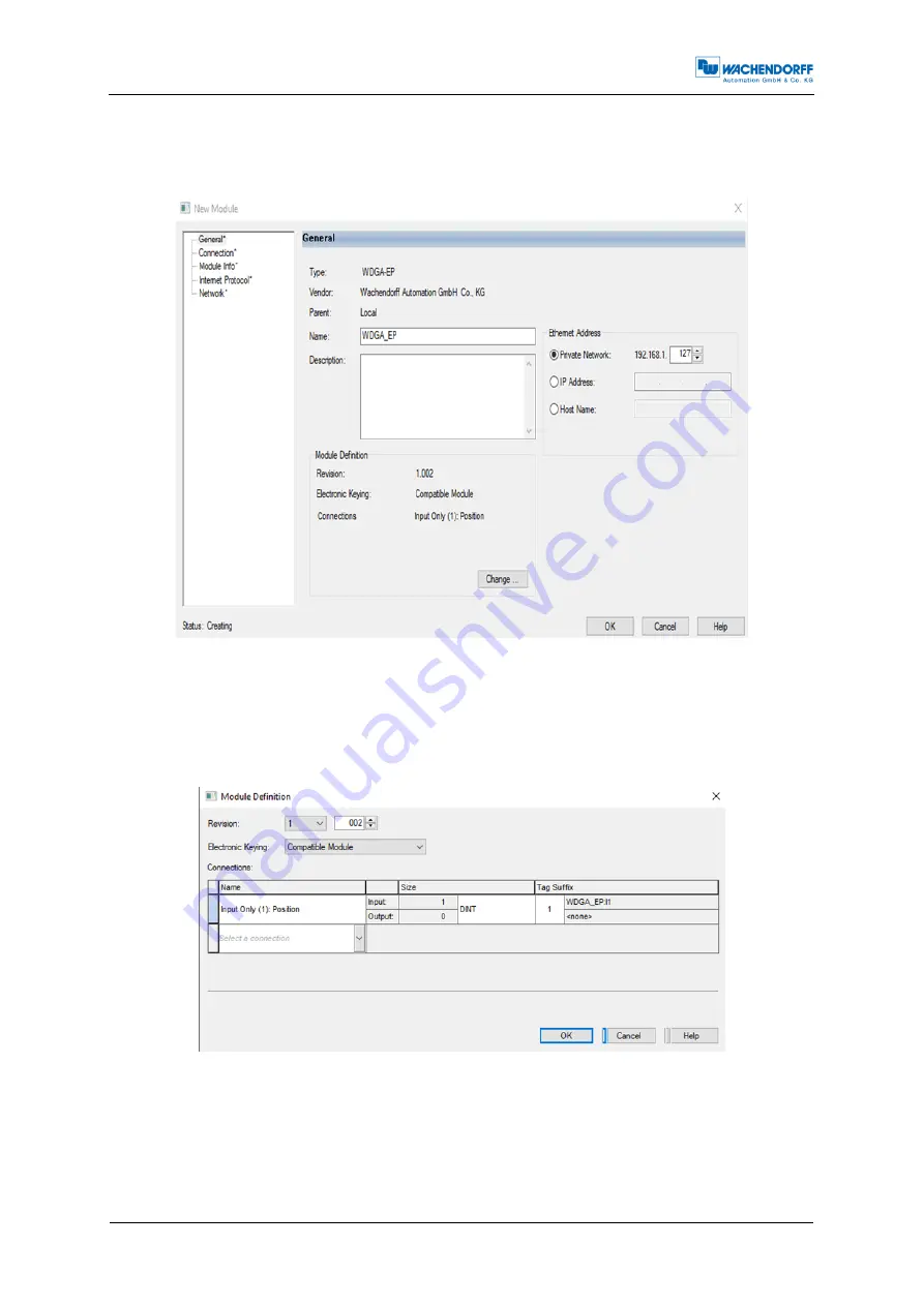 Wachendorff EnDra WDGA 58A ETHERNET/IP Скачать руководство пользователя страница 59