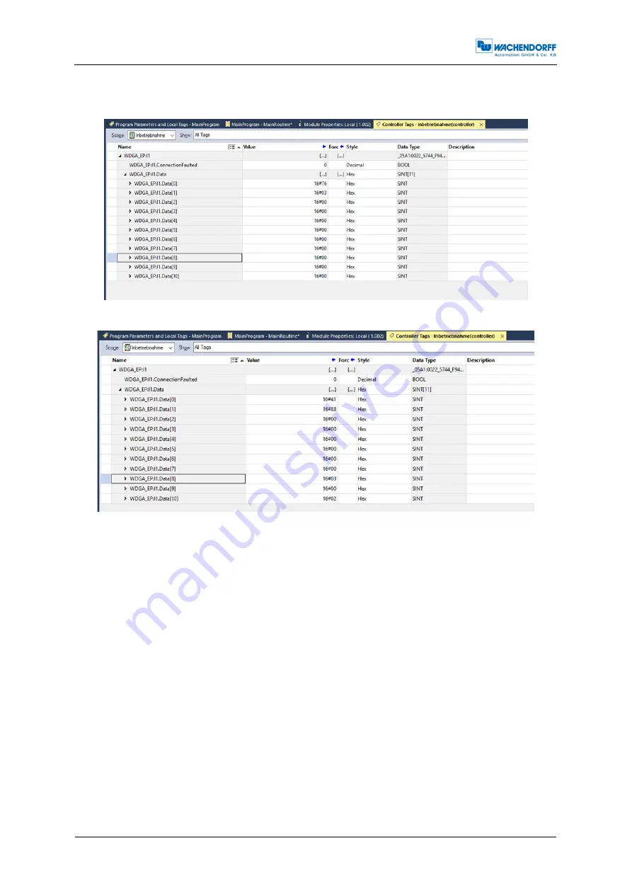 Wachendorff EnDra WDGA 58A ETHERNET/IP Technical Manual Download Page 73