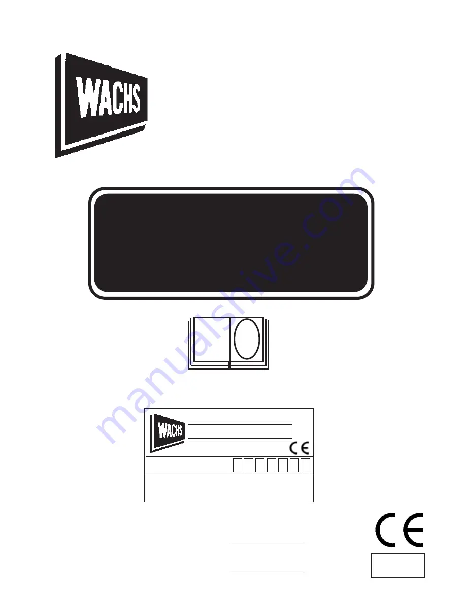 Wachs TSE 1.0 Operating Instructions Manual Download Page 1