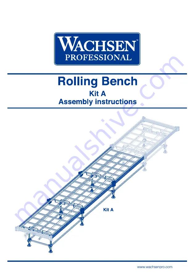 WACHSEN PROFESSIONAL Rolling Bench Kit B Скачать руководство пользователя страница 17