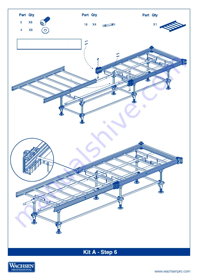 WACHSEN PROFESSIONAL Rolling Bench Kit B Assembly Instructions Manual Download Page 25