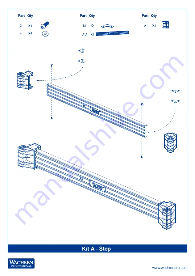 WACHSEN PROFESSIONAL Rolling Bench Kit B Assembly Instructions Manual Download Page 29