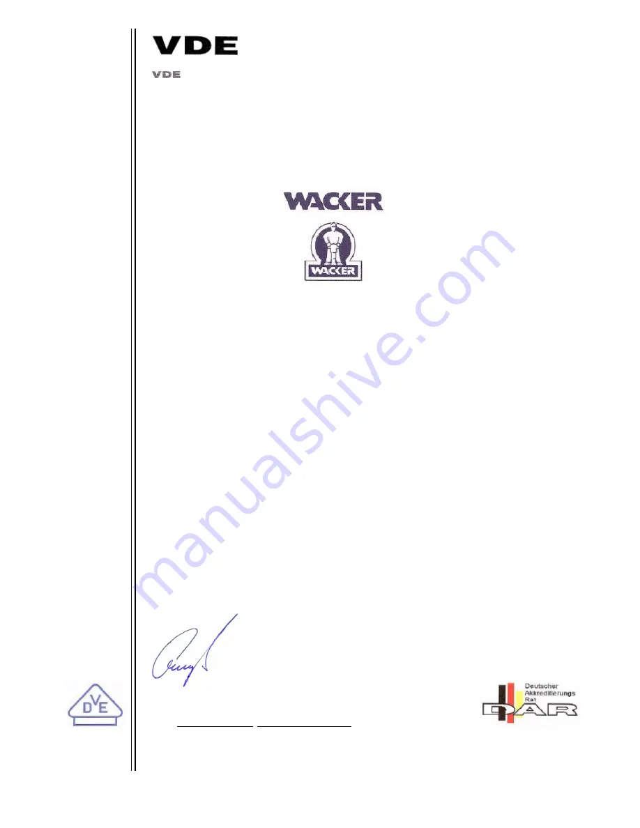 Wacker Neuson BH 22 Operator'S Manual Download Page 31