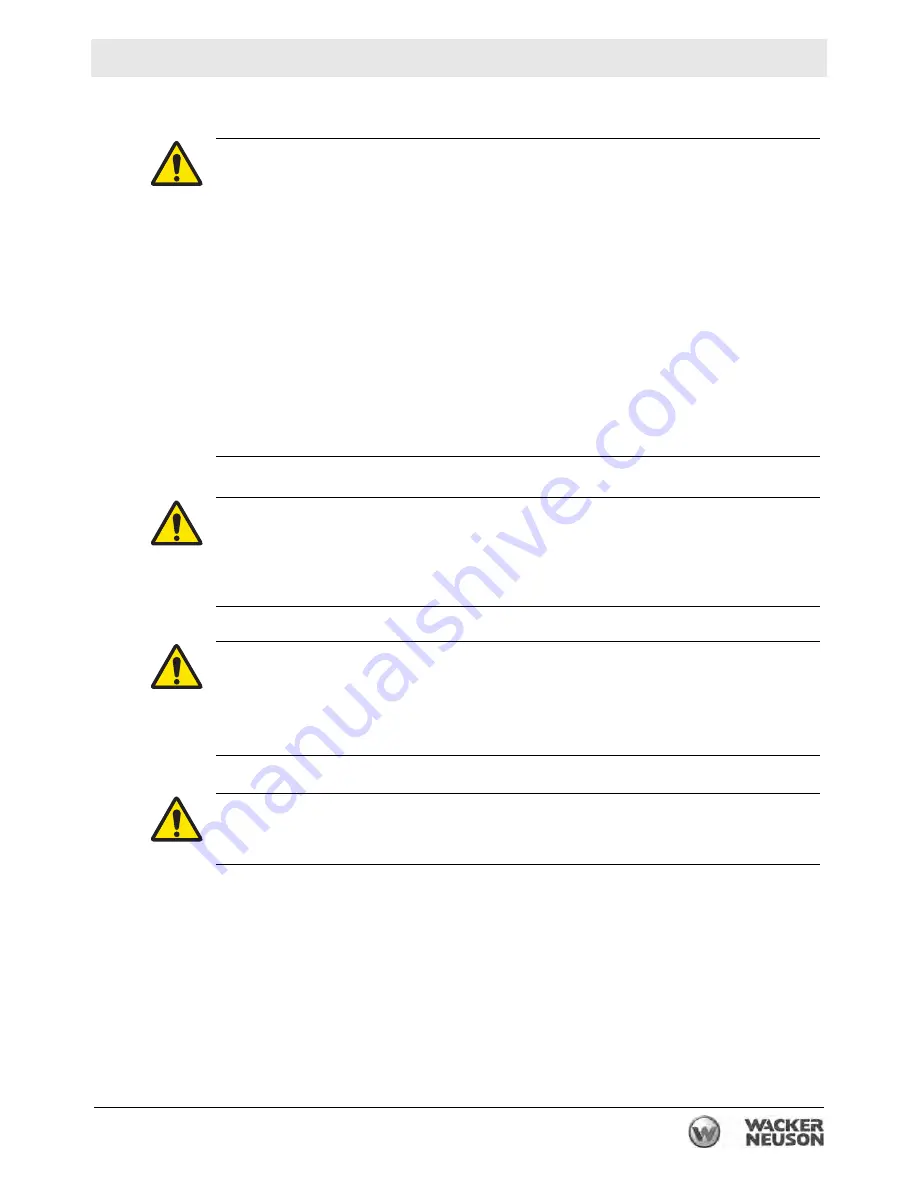 Wacker Neuson HDR115 Operator'S Manual Download Page 31