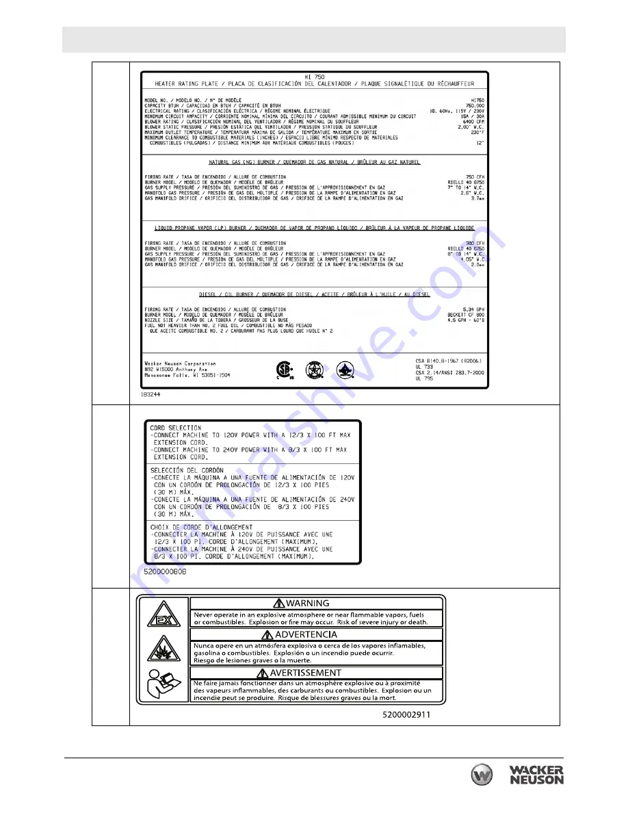 Wacker Neuson HI750 Series Operator'S Manual Download Page 27