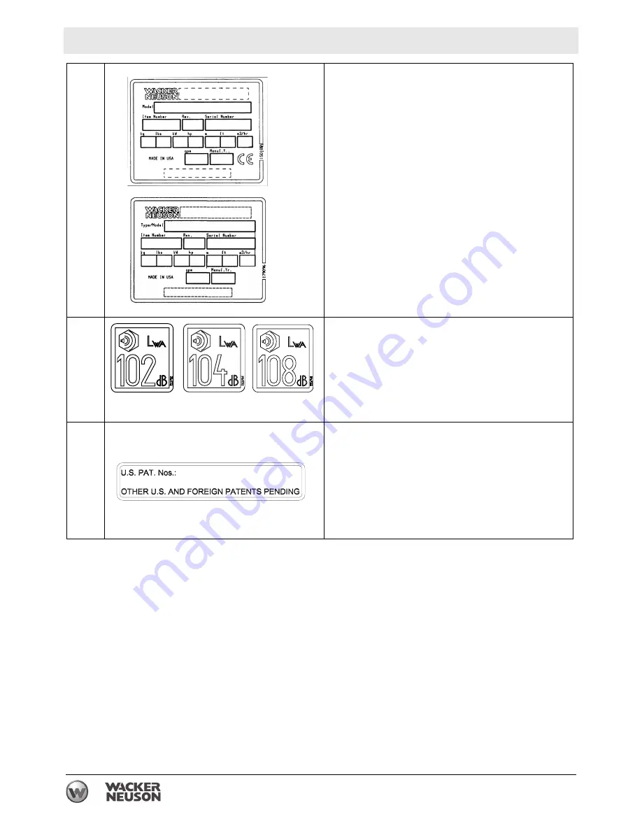 Wacker Neuson PT 3H Operator'S Manual Download Page 20