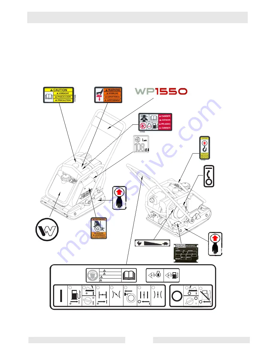 Wacker Neuson WP 1550 Operator'S Manual Download Page 11