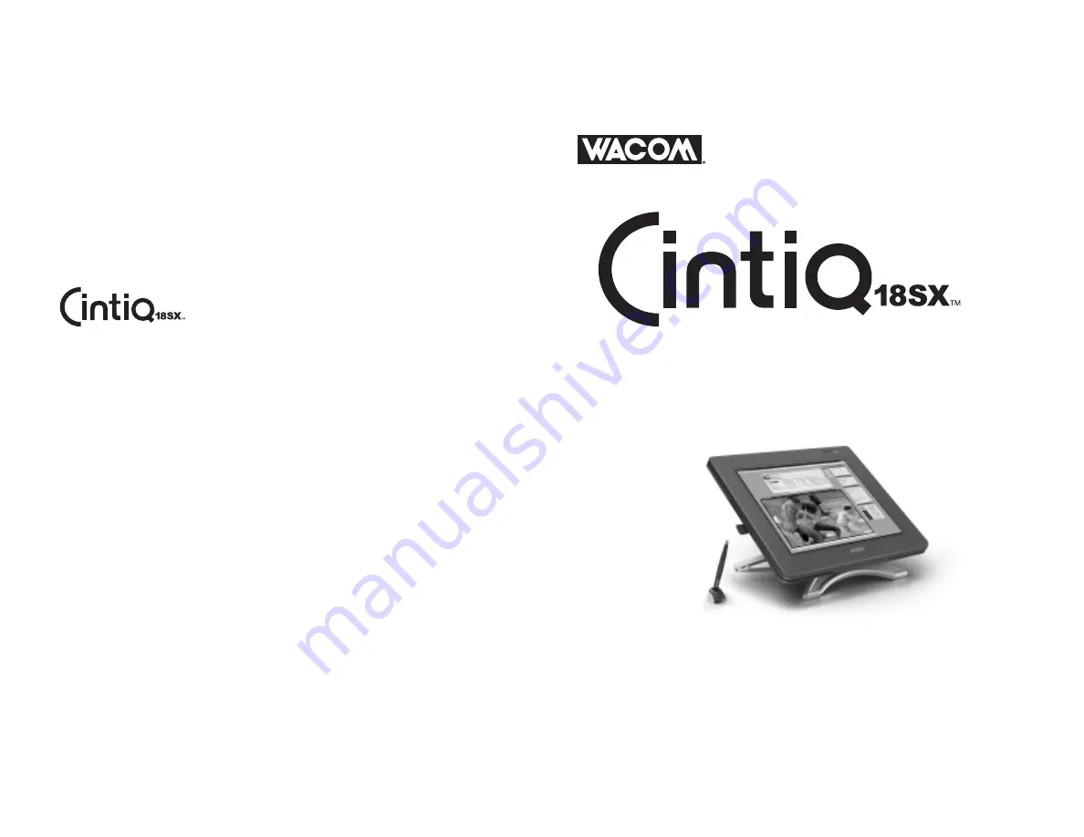 Wacom Cintiq 18SX Installation Manual Download Page 62