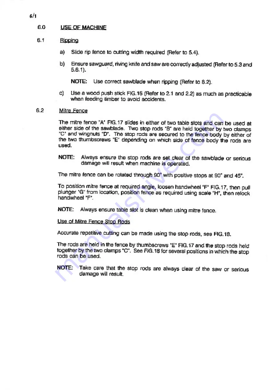 Wadkin AGS400 Manual Download Page 21