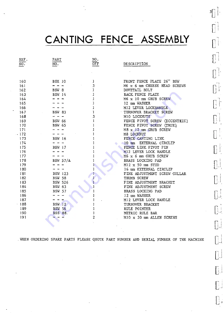 Wadkin BSW 26 inch Скачать руководство пользователя страница 30