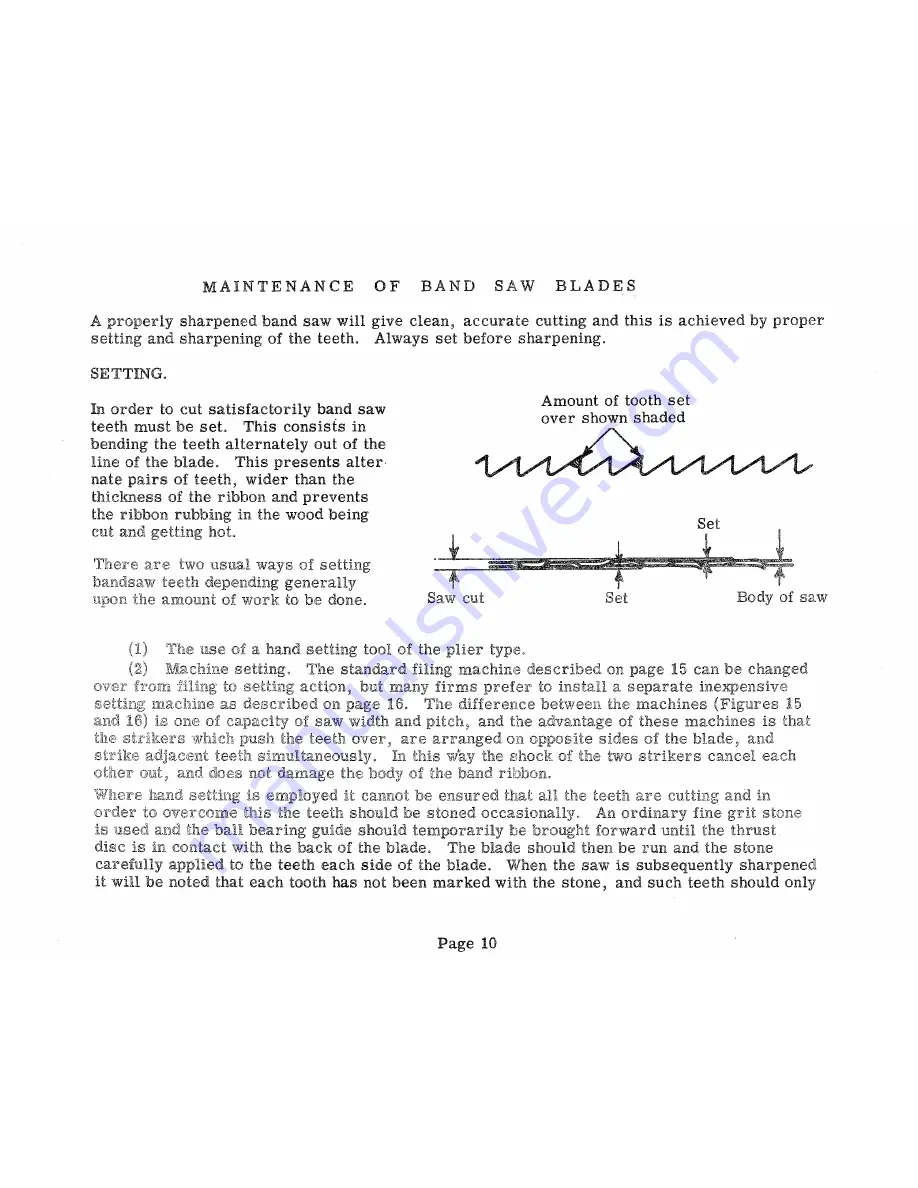 Wadkin Ultracare DR Instruction Manual Download Page 12