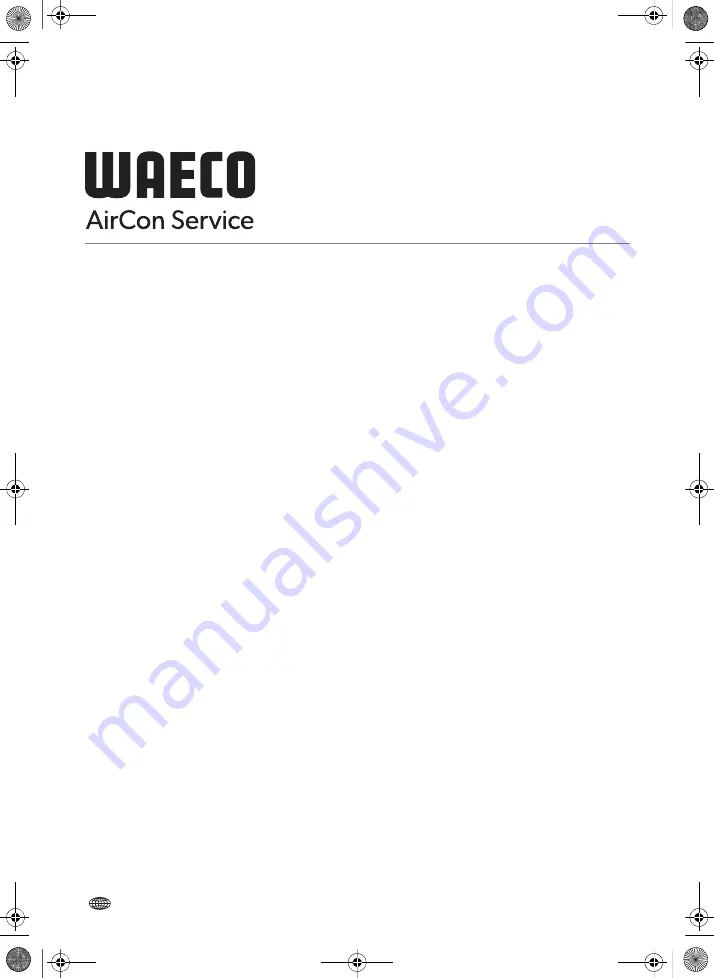 Waeco AirCon Service Mini Identifier R-134a Operating Manual Download Page 132