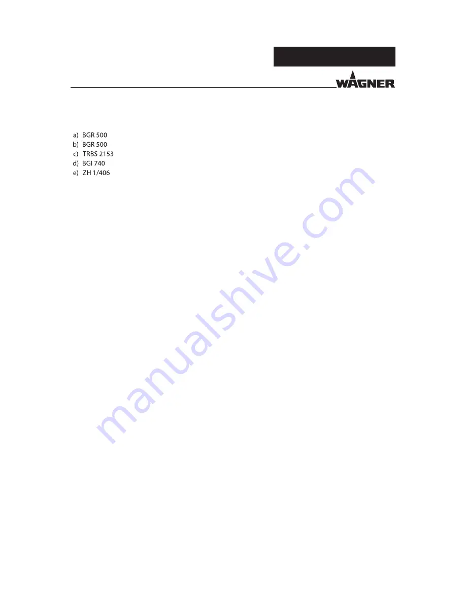 WAGNER GM 4700AC Operating Manual Download Page 78