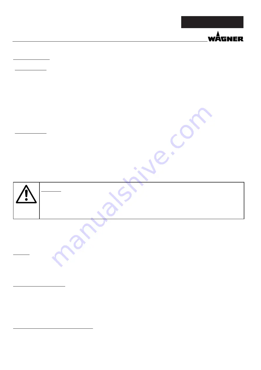 WAGNER PC 1030 Service Manual Download Page 20