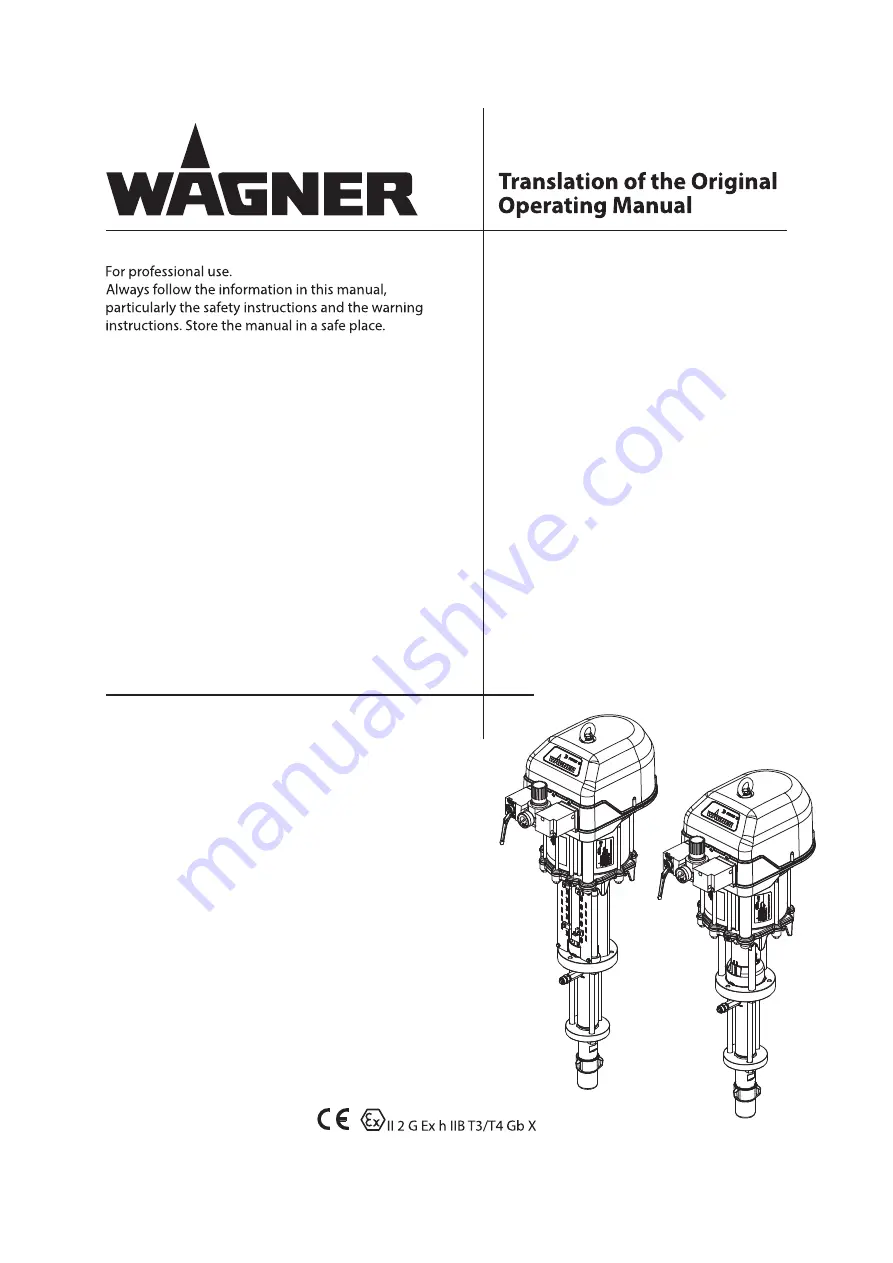 WAGNER PROTEC 95-150 Original Operating Manual Download Page 1