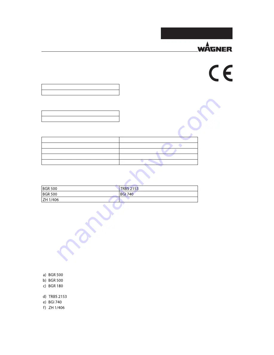 WAGNER PROTEC GM 1-350 Operating Manual Download Page 31