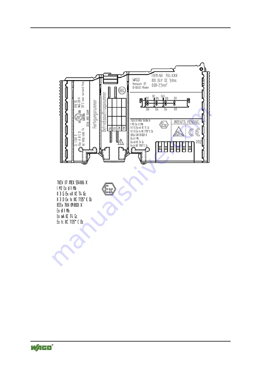 WAGO I/O-SYSTEM 750-1425 Скачать руководство пользователя страница 34