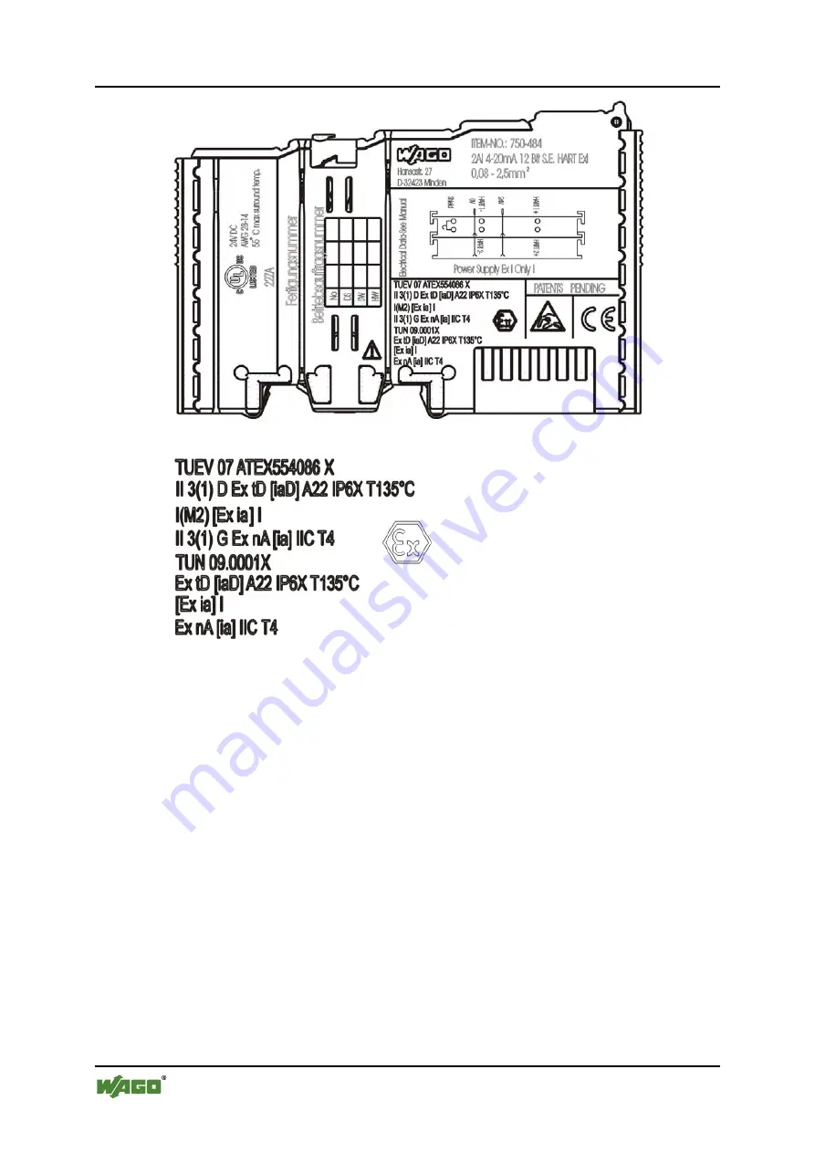 WAGO WAGO-I/O-SYSTEM 750 750-481/003-000 Manual Download Page 40