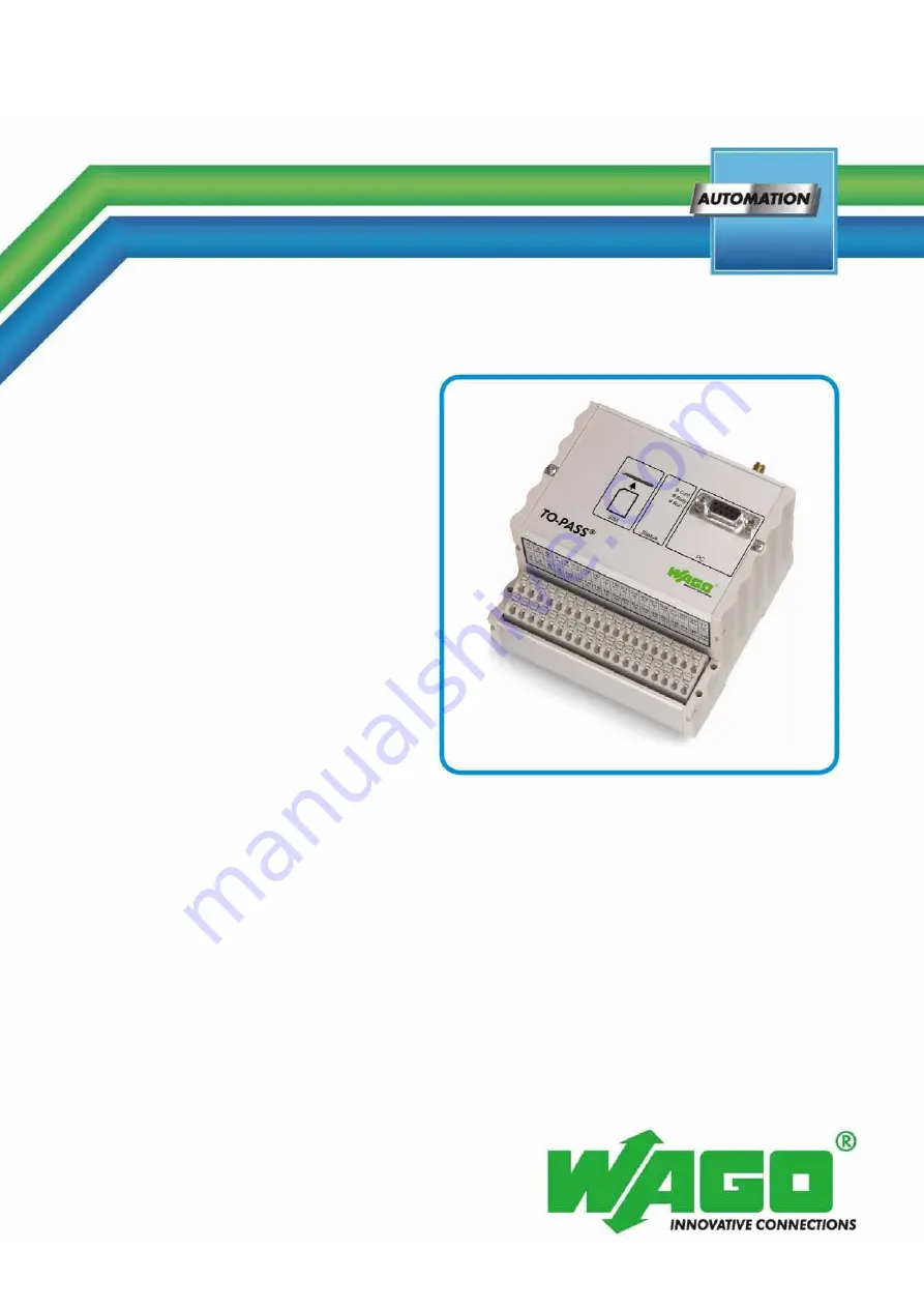 WAGO WAGO-TO-PASS 761 Скачать руководство пользователя страница 1