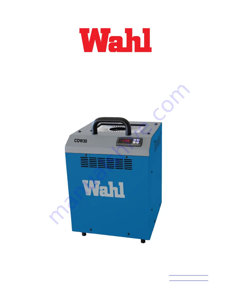 Wahl CDW30 Скачать руководство пользователя страница 1