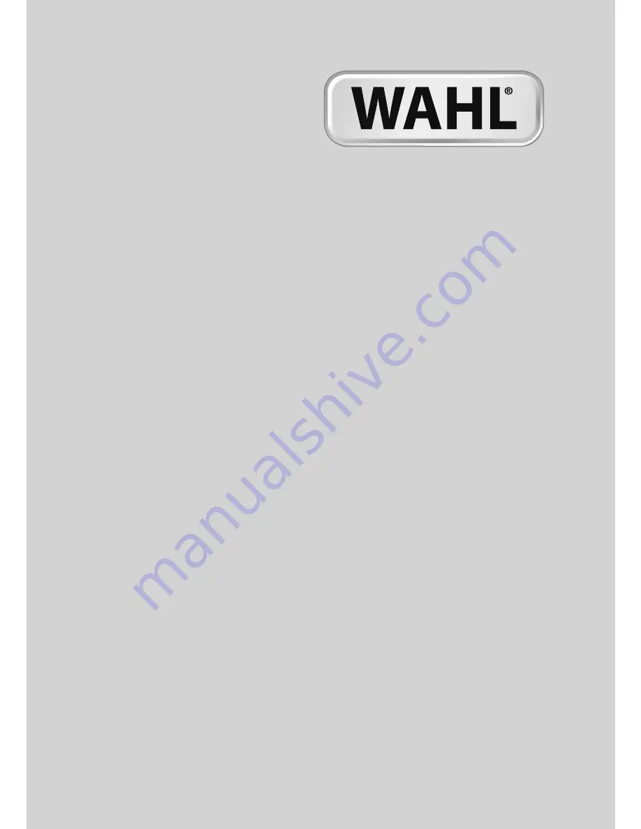 Wahl CLIP `N TRIM Instructions Manual Download Page 1