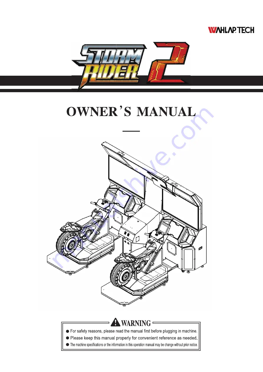 WAHLAP TECH STORM RIDER 2 Owner'S Manual Download Page 1