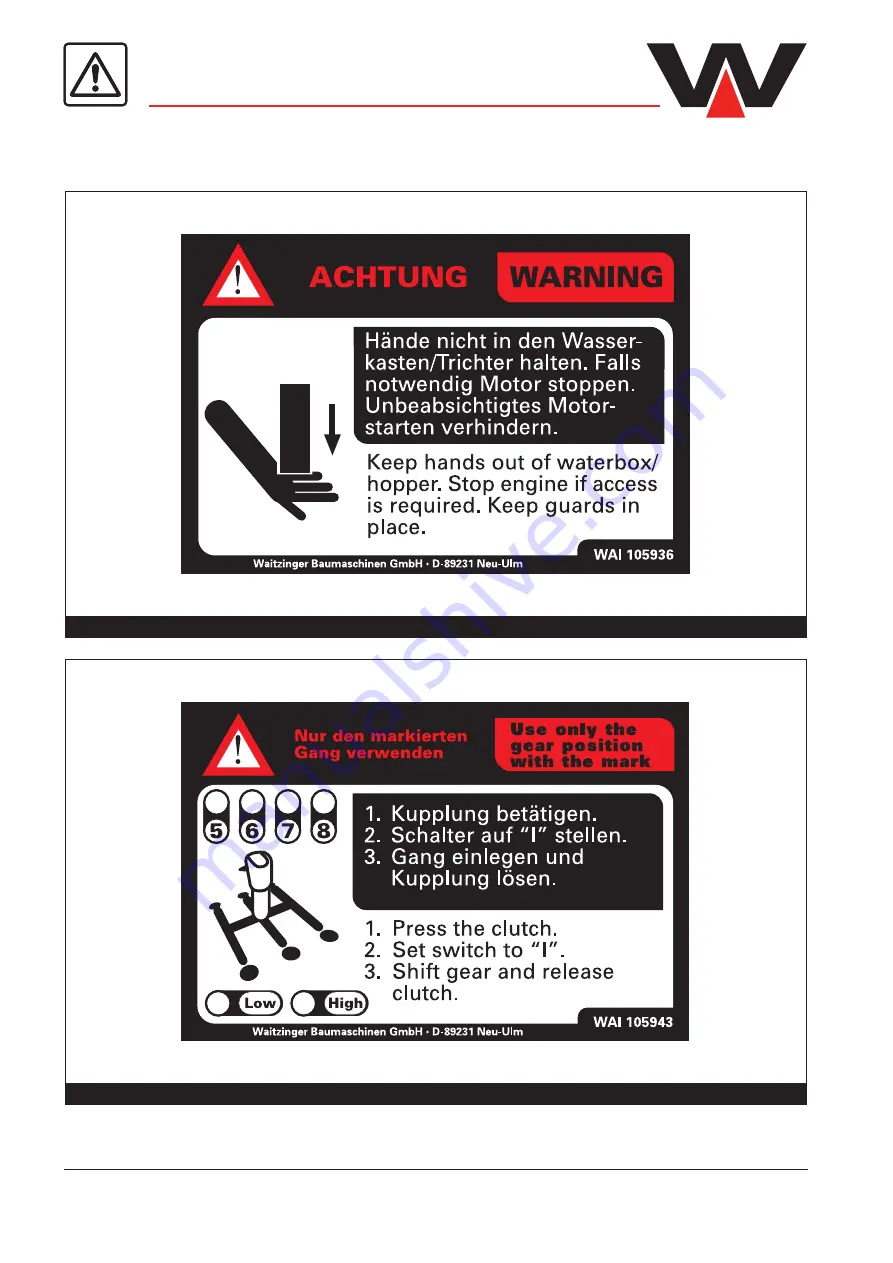 Waitzinger THP 125/42 R 4 XXT User Manual Download Page 44