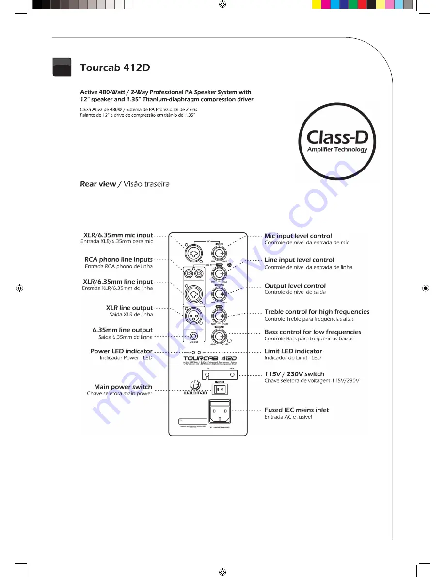 Waldman Tourcab 412D User Manual Download Page 5