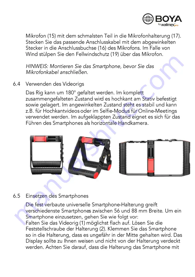 Walimex Pro BOYA VG380 Manual Download Page 14