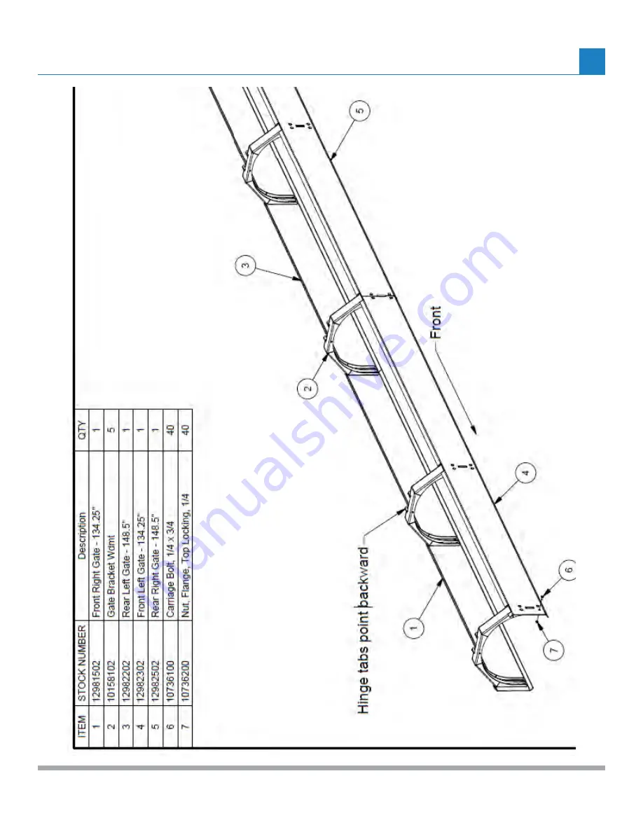 WalkAbout Mother Bin Operator'S & Parts Manual Download Page 59