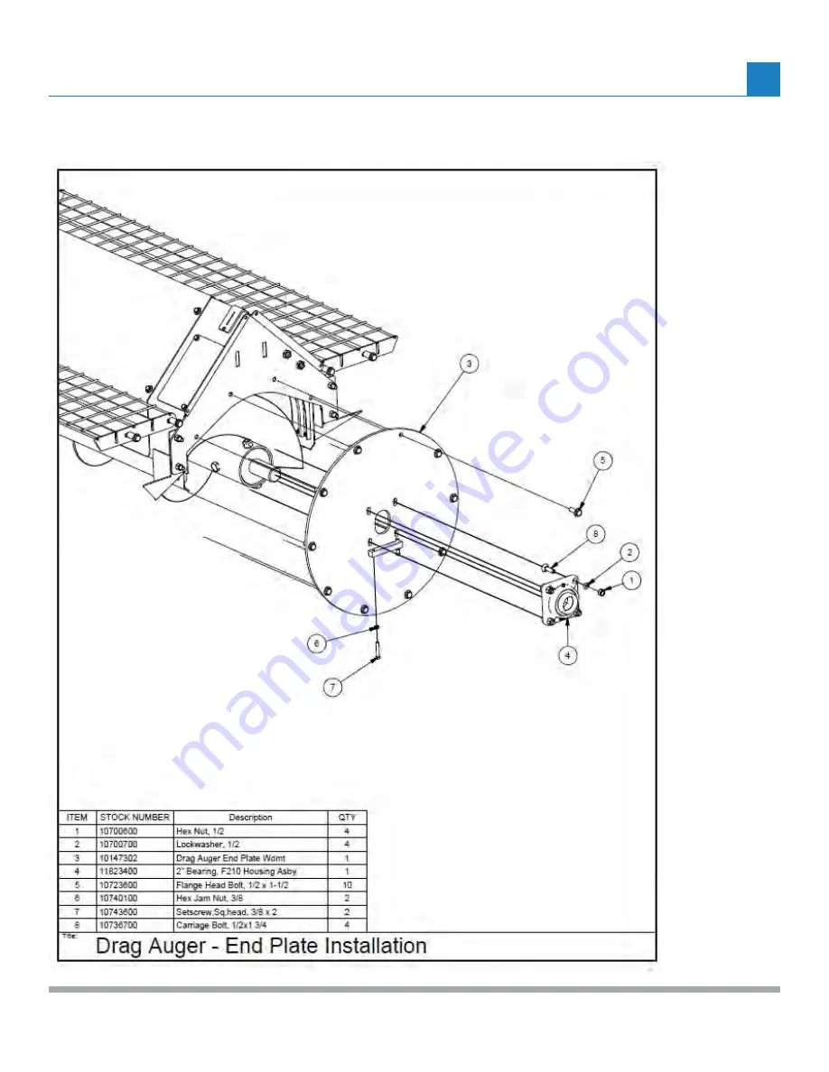 WalkAbout Mother Bin Operator'S & Parts Manual Download Page 69