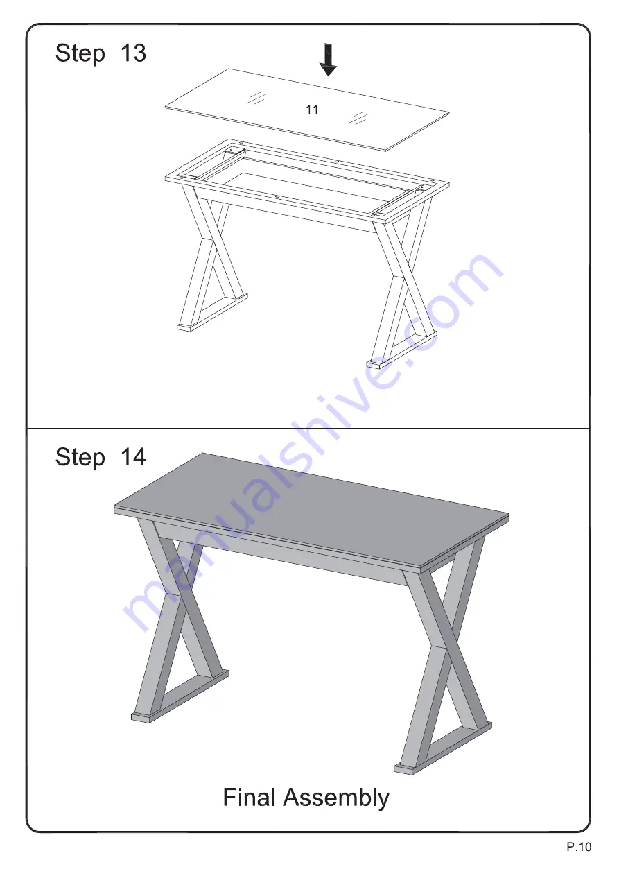 Walker Edison 1267663 Assembly Instructions Manual Download Page 10