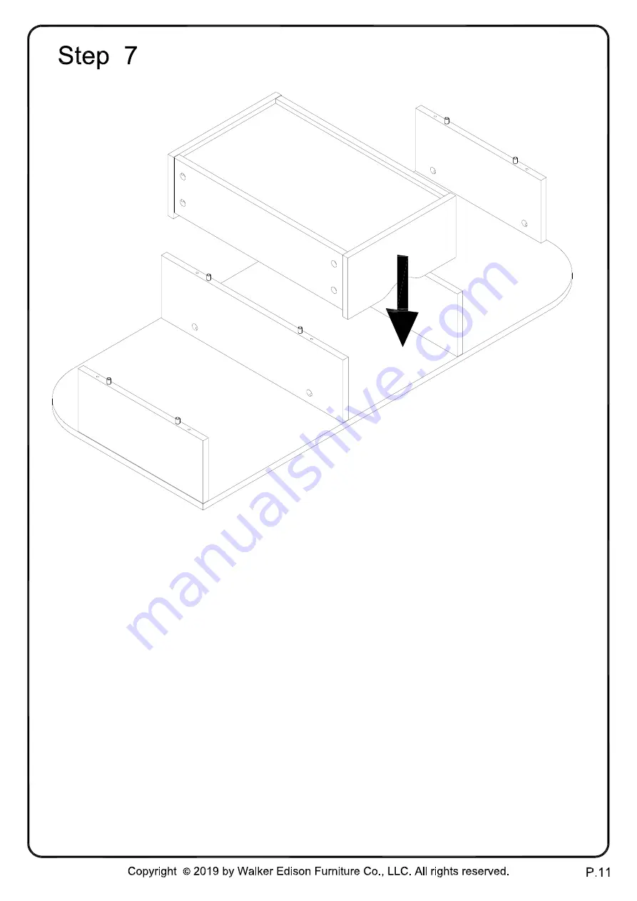 Walker Edison 5117362 Assembly Instructions Manual Download Page 11