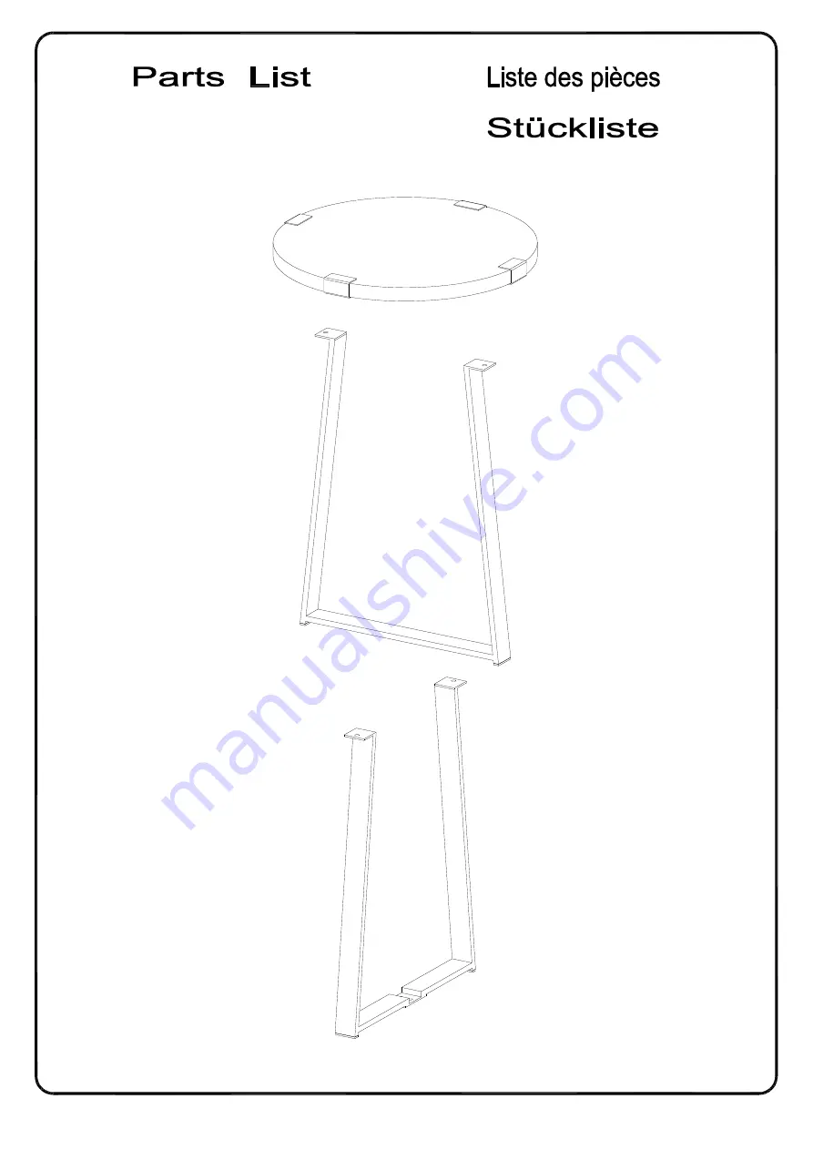 Walker Edison AF18MWST Assembly Instructions Manual Download Page 4