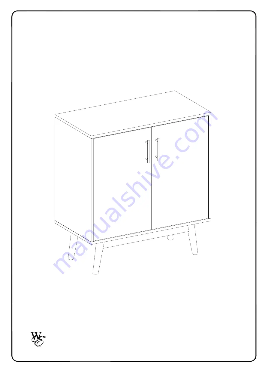 Walker Edison AF30BELMC Assembly Instructions Manual Download Page 1