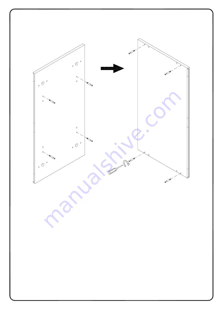 Walker Edison AF30BELMC Assembly Instructions Manual Download Page 5