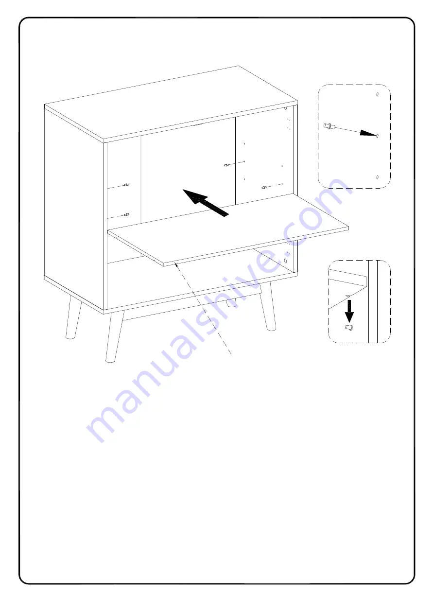 Walker Edison AF30BELMC Assembly Instructions Manual Download Page 13