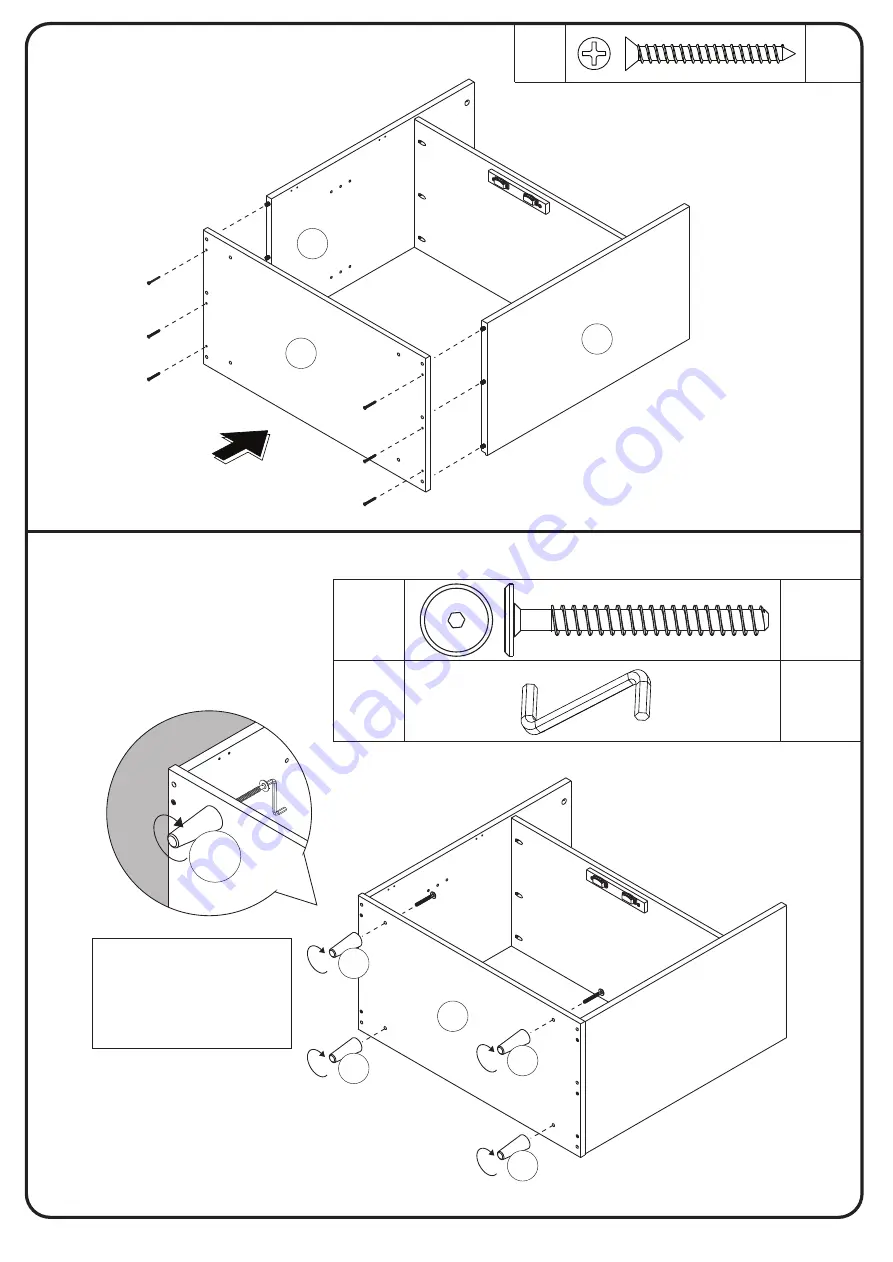 Walker Edison AF30HEN2D Assembly Instructions Manual Download Page 8