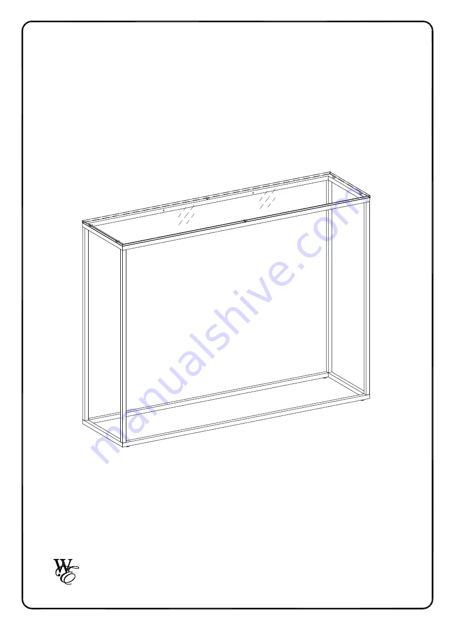 Walker Edison AF42LWETG Assembly Instructions Manual Download Page 1