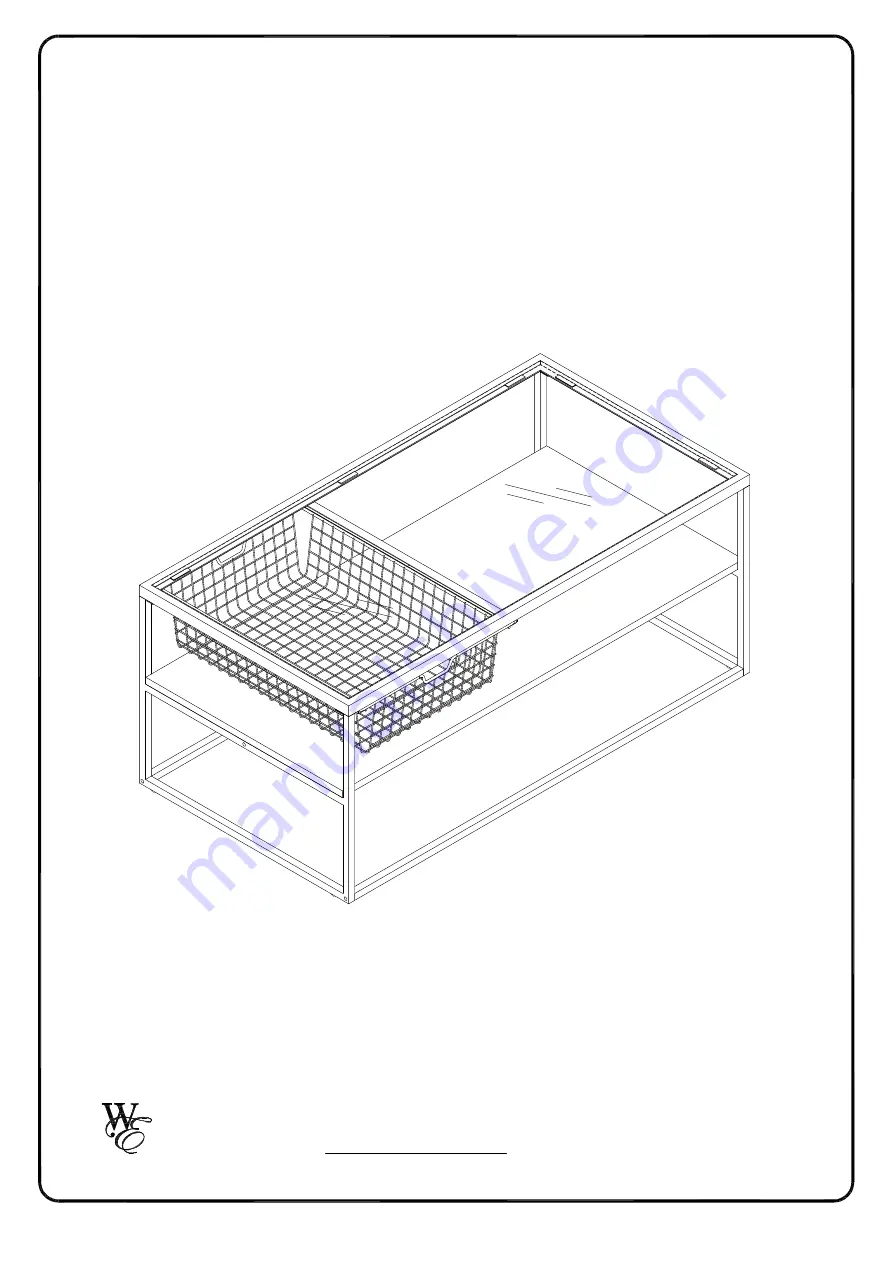 Walker Edison AF42MDRC Assembly Instructions Manual Download Page 1