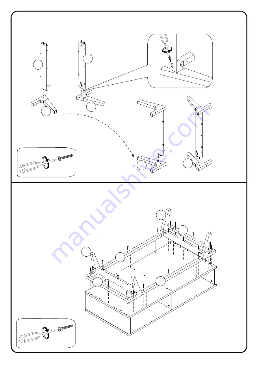 Walker Edison AF44MATCT Assembly Instruction Manual Download Page 7